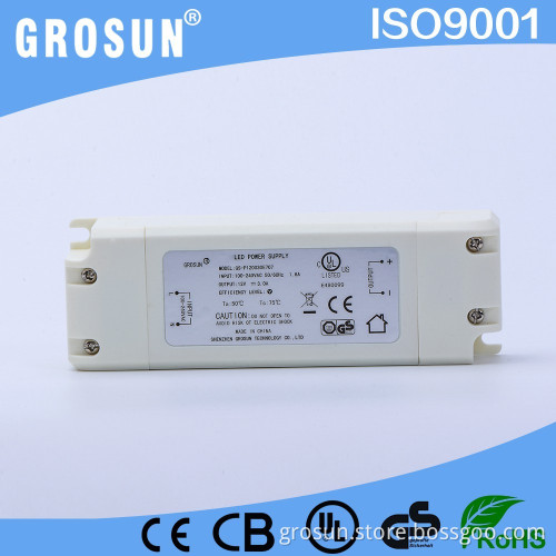 Grosun Efficiency Level V LED Power Supply12V 0.3A CULUS approved